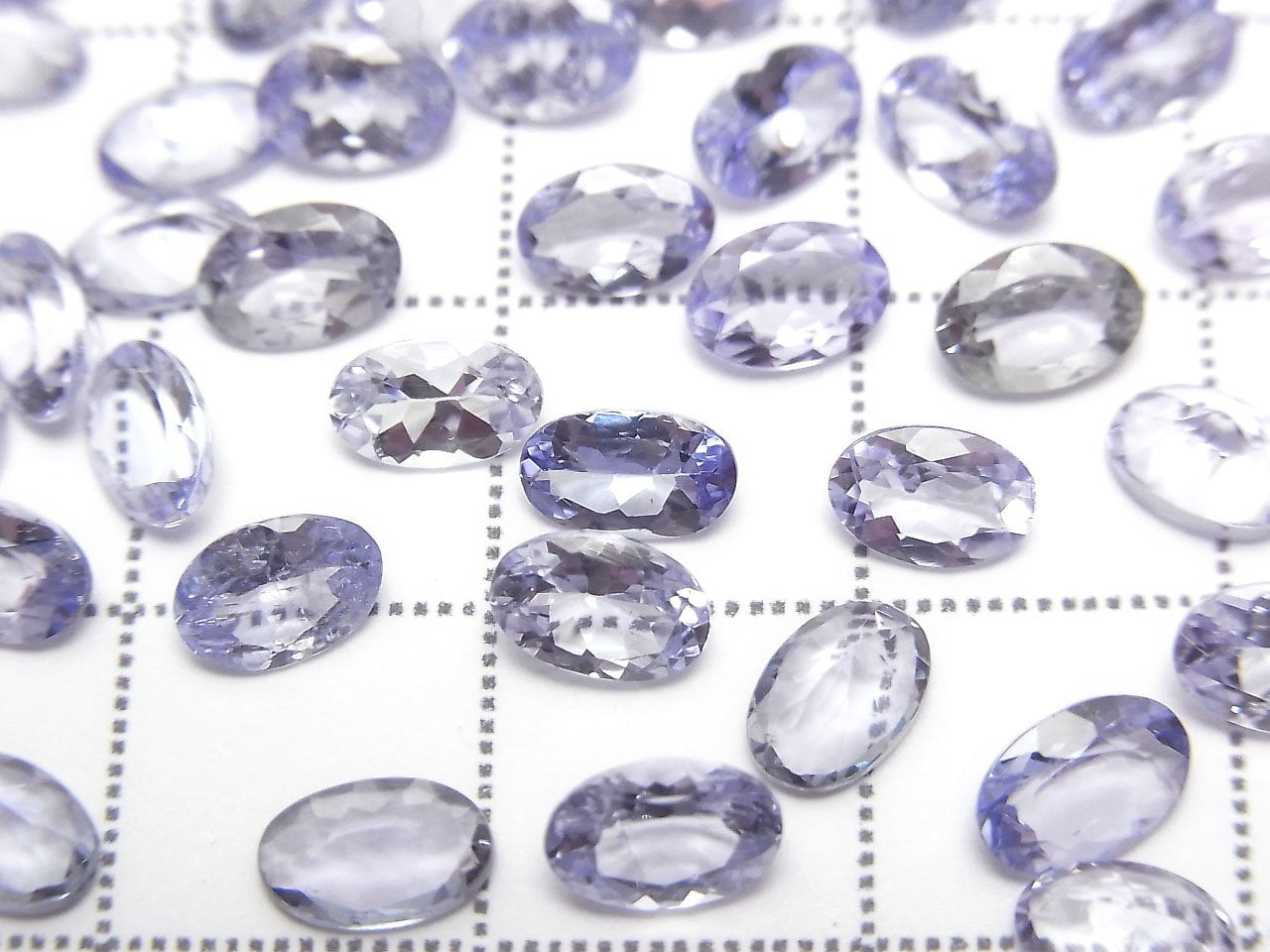 高品質坦桑石 AAA 裸石 橢圓刻面 6x4mm 2顆