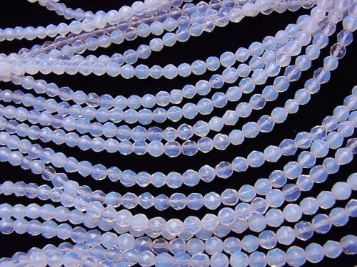 1strand $4.79! Synthetic Opal 32 Faceted Round 4mm Pink NO.1 1strand (aprx.15inch / 38cm)