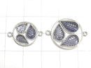 [Video] High Quality Iolite AAA Bezel Setting Leaf motif 13-18 mm Both Side 1pc $6.79