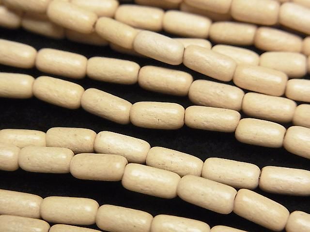 Whitewood Rice beads, 7x3x3mm, 1 strand (approx. 15 inches/38 cm)