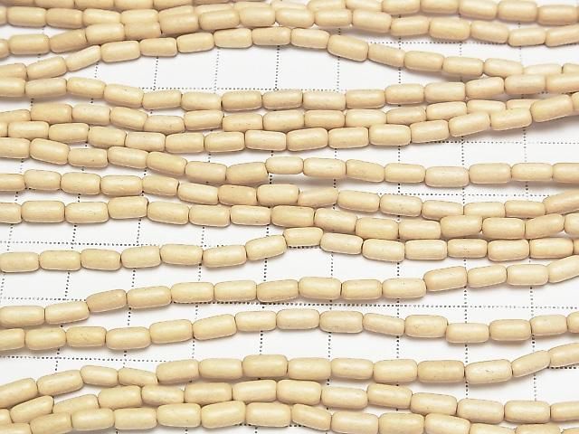 Whitewood Rice beads, 7x3x3mm, 1 strand (approx. 15 inches/38 cm)