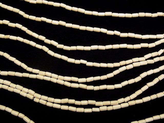 1strand $2.49! White Wood Rice 7x3x3mm 1strand beads (aprx.15inch / 38cm)