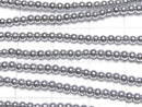 [Video] 1strand $3.79! Hematite Round 2mm Silver coating 1strand beads (aprx.15inch / 38cm)