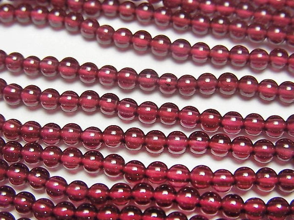 Garnet, Round Gemstone Beads