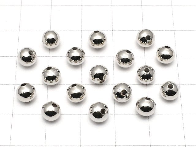 Copper  Round [3mm][4mm][5mm][6mm][8mm] Rhodium Plated  50pcs -