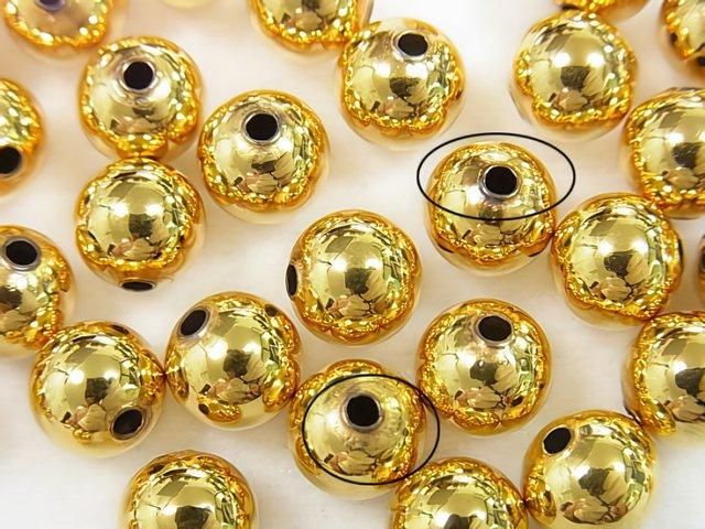 Copper  Round [3mm][4mm][5mm][6mm][8mm] 24KGP 25pcs -