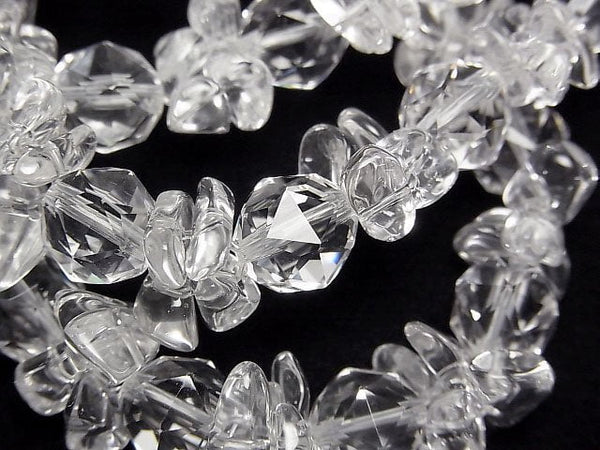 [Video]High Quality Crystal AAA Star Faceted Round 8mm,10mmxChips (Small Nugget) Bracelet