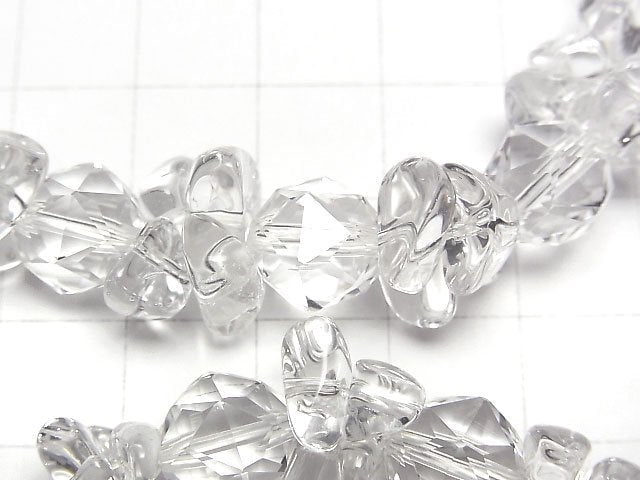 [Video]High Quality Crystal AAA Star Faceted Round 8mm,10mmxChips (Small Nugget) Bracelet