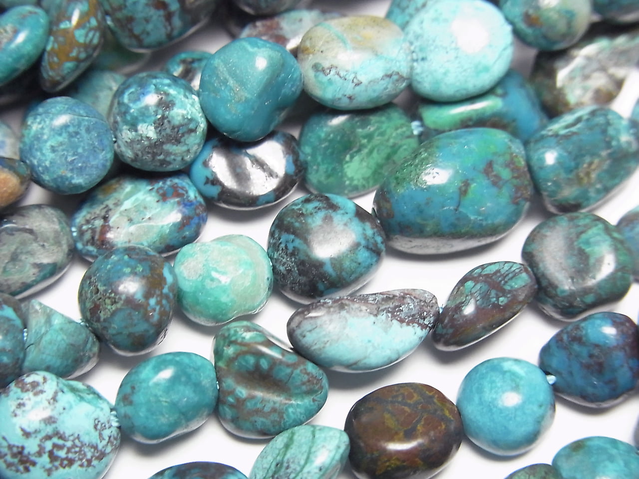 Peru Chrysocolla AA Nugget 1strand beads (aprx.15inch/38cm)