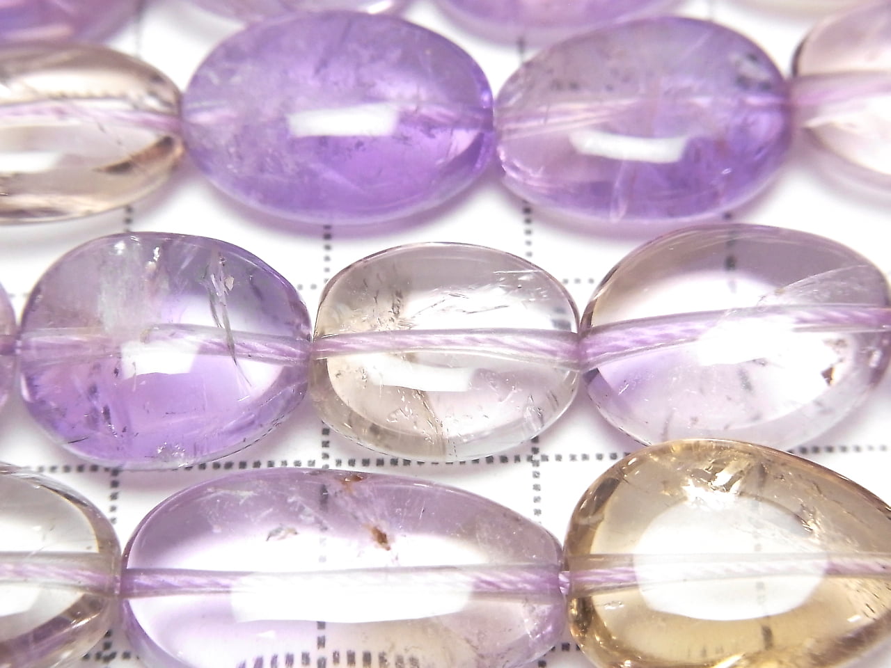 Amethyst xCitrine AA++ Nugget 1strand beads (aprx.15inch / 36cm)