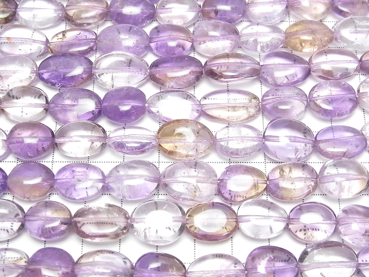 Amethyst xCitrin AA++ Nugget 1Strang Perlen (ca. 15 Zoll / 36 cm)