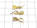 Metal parts pendant Bail Gold color (with CZ) NO.1 2pcs