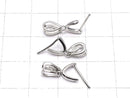 Metal parts pendant Bail Silver color (with CZ) NO.2 2pcs