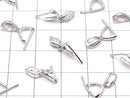 Metal parts pendant Bail Silver color (with CZ) NO.4 2pcs