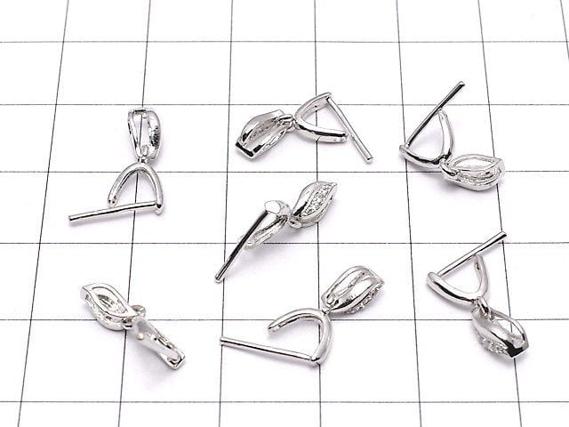 Metal Parts Pendant Bail  Silver Color (with CZ) NO.4 2pcs $2.79!