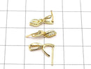 Metal parts pendant Bail Gold color (with CZ) NO.4 2pcs