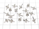 Metal Parts Screw Eye Silver Color (with CZ) 2pcs $2.79!