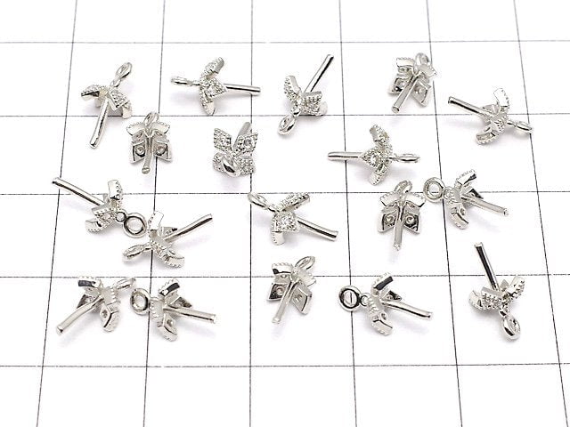 Metal Parts Screw Eye Silver Color (with CZ) 2pcs $2.79!