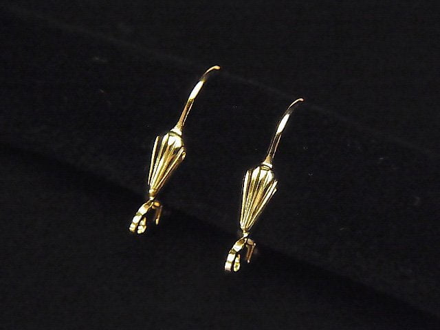 14KGF Pierced Earrings French Hook (Lever Back) Shell 1pair