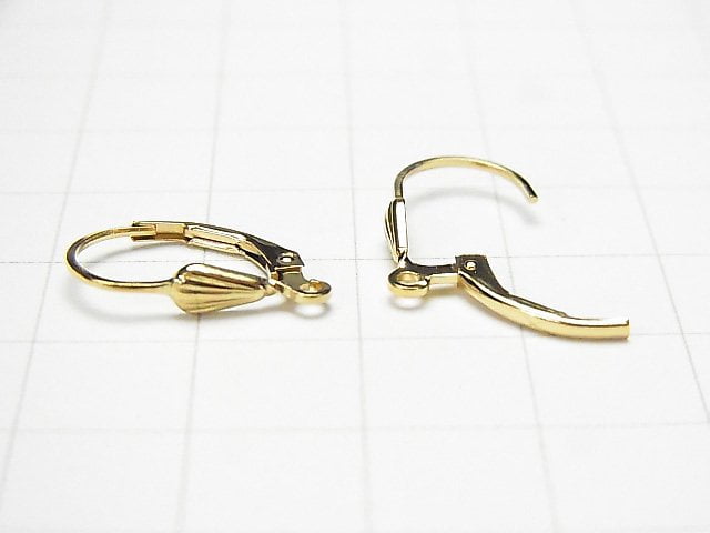 14KGF Pierced Earrings French Hook (Lever Back) Shell 1pair