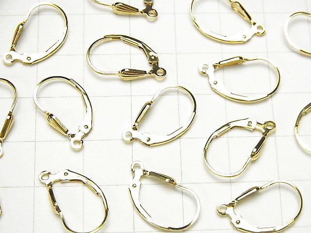 14KGF Pierced Earrings French Hook (Lever Back) Shell 1pair