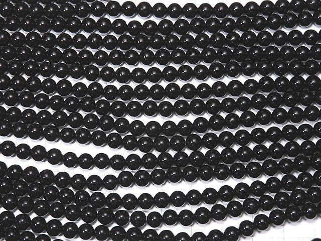 Onyx  Round 5mm 1strand beads (aprx.14inch/36cm)