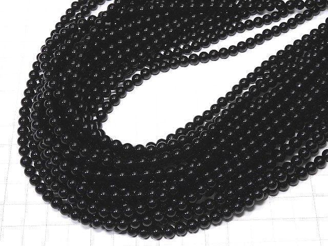 Onyx  Round 5mm 1strand beads (aprx.14inch/36cm)