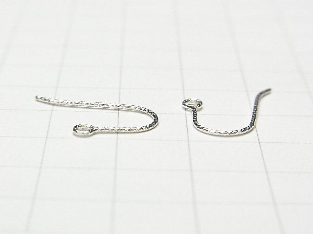 Silver925 Earwire 20 x 12 mm Sparkle 1 pair $2.39!