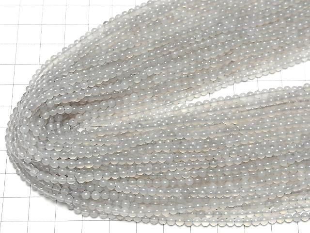 Gray Onyx AAA Round 3mm 1strand beads (aprx.15inch/38cm)