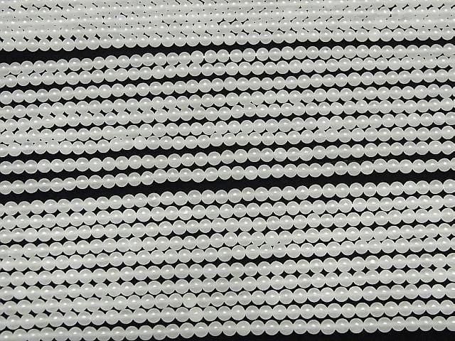 White Jade Round 3mm 1strand beads (approx. 15 inches/38 cm)