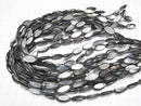 [Video] High-quality Black-lip Oyster Shell (Oval 16x8mm Half or 1-Strand Beads) (approx. 15 inches/36 cm)