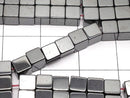 Magnetic!  1strand $2.79! Hematite  Cube 4x4mm x4mm  1strand beads (aprx.15inch/38cm)