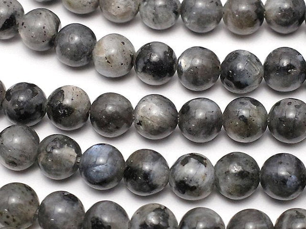 Larvikite, Round Gemstone Beads