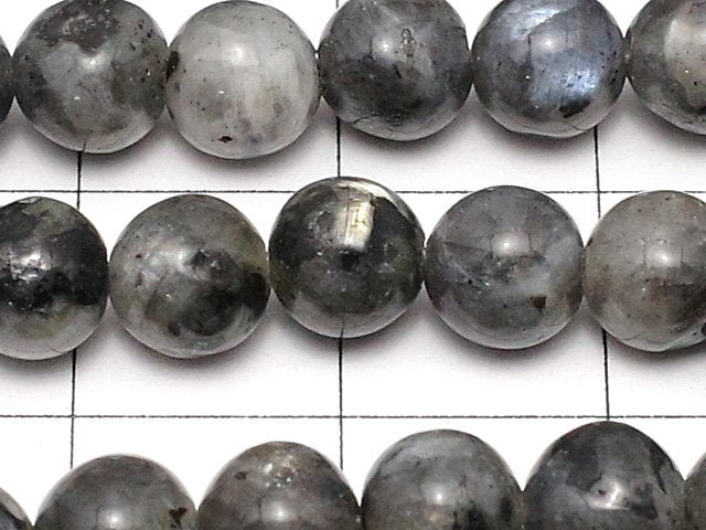 [Video] Larvikite  Round 6mm 1strand beads (aprx.15inch/38cm)