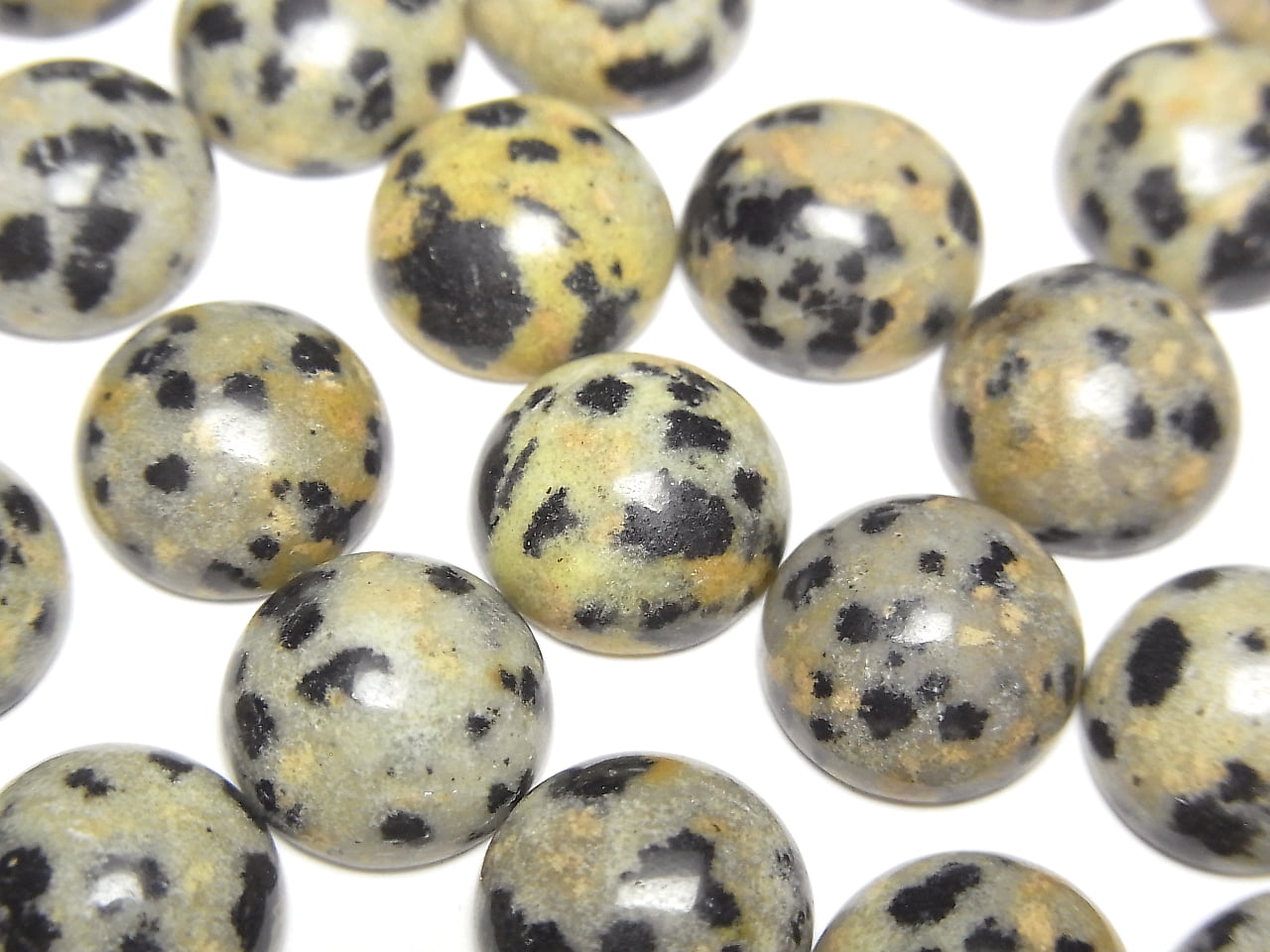 Jaspe Dalmatien Cabochon Rond 10x10mm 5 pièces 3,79 $ !