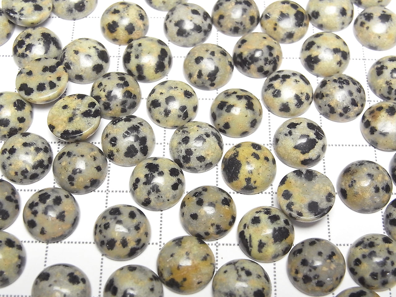 Jaspe Dalmatien Cabochon Rond 10x10mm 5 pièces 3,79 $ !