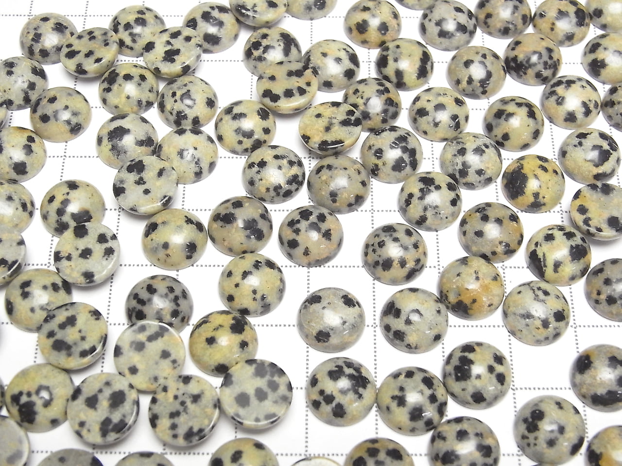 Jaspe Dalmatien Cabochon Rond 10x10mm 5 pièces 3,79 $ !