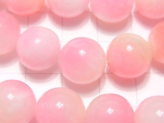 1strand $6.79! Pink & Yellow Jade Round 12mm 1strand beads (aprx.15inch / 38cm)