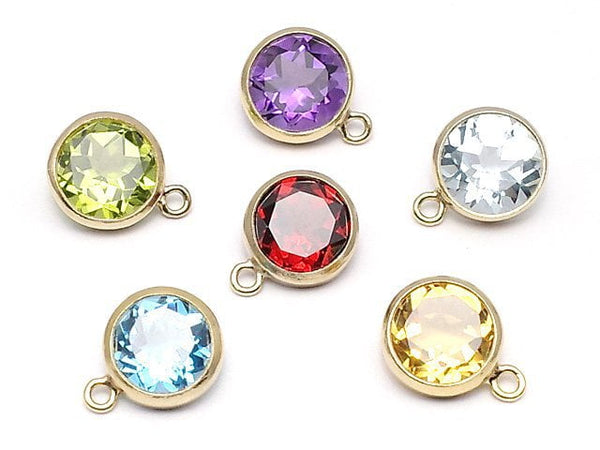 Available in 6 varieties! 14KGF Charm w/Gems 8x7x4mm 1pc