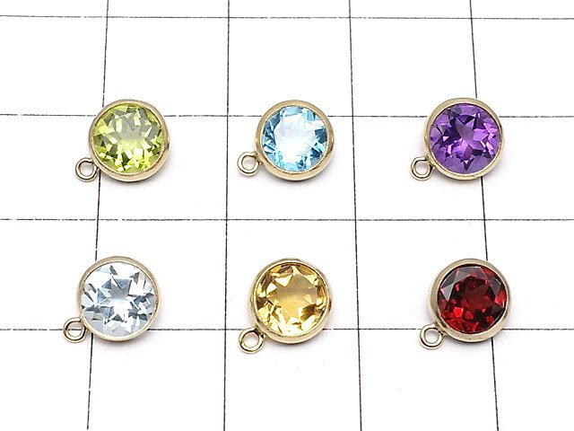 Available in 6 varieties! 14KGF Charm w/Gems 8x7x4mm 1pc