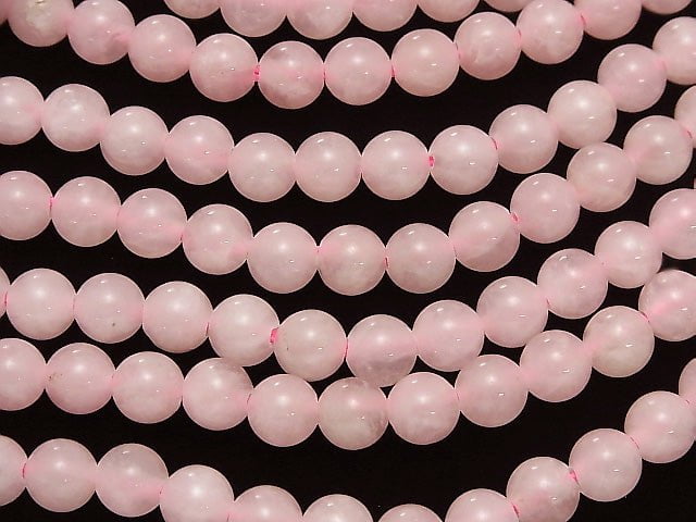 1strand $8.79! Rose Quartz AA ++ Round 8mm [2mm hole] 1strand beads (aprx.15inch / 37cm)