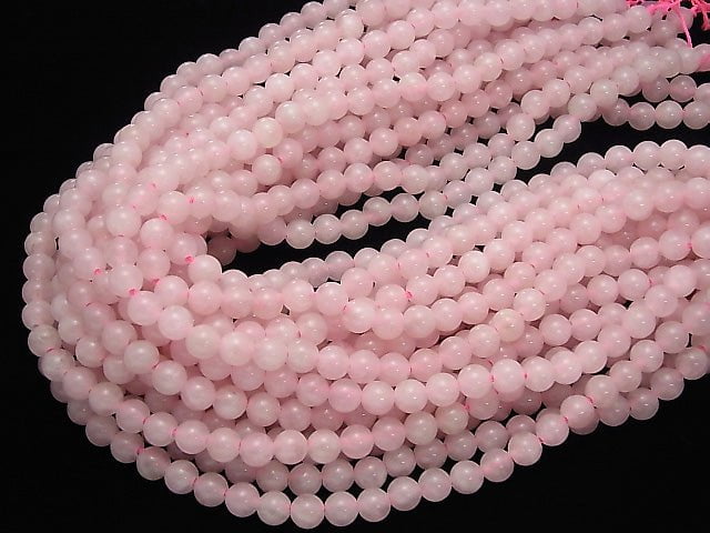 1strand $8.79! Rose Quartz AA ++ Round 8mm [2mm hole] 1strand beads (aprx.15inch / 37cm)