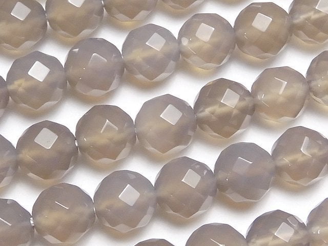 Faceted Round, Onyx Gemstone Beads