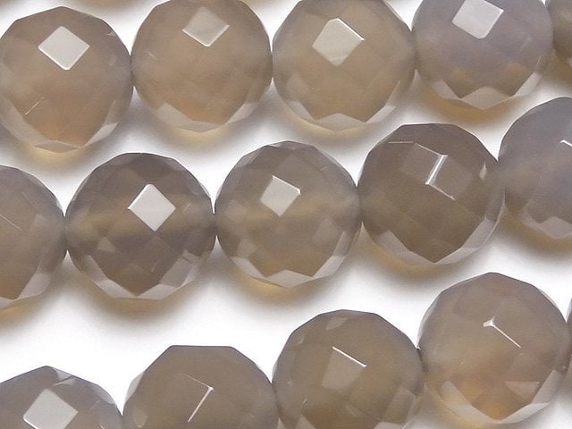 Faceted Round, Onyx Gemstone Beads