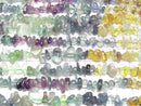 [Video] Multicolor Fluorite AAA Chips (Small Nugget) Color Gradation 1strand beads (aprx.15inch/36cm)