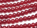 Red Jade Round 4mm 1strand beads (aprx.14inch / 36cm)