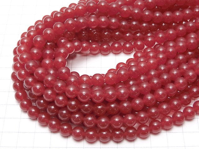 1strand $4.79! Red Jade Round 8mm 1strand beads (aprx.15inch / 37cm)