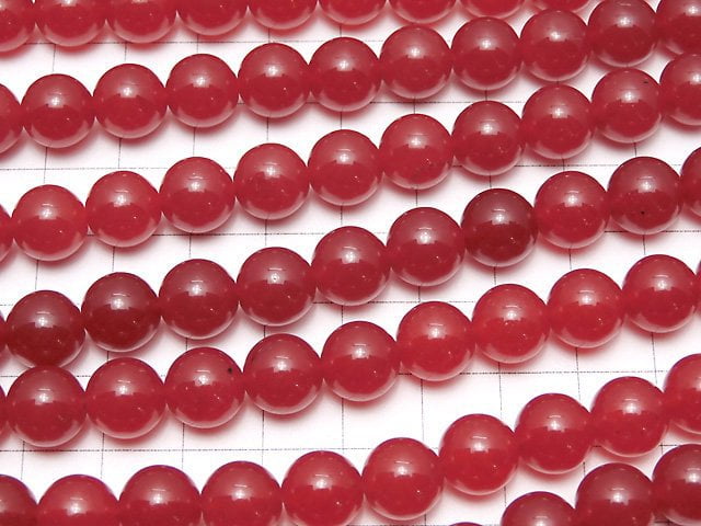 Red Jade Round 10mm 1strand beads (aprx.15inch/36cm)