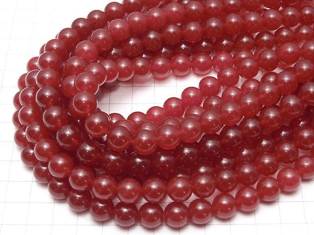 Red Jade Round 10mm 1strand beads (aprx.15inch/36cm)