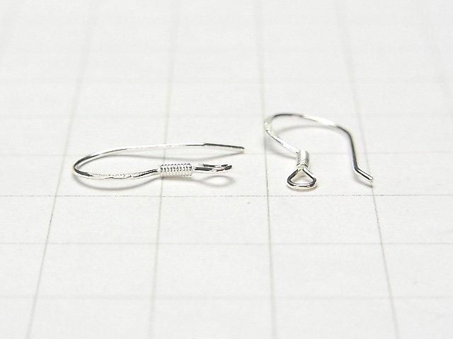 Silver 925 Earwire [S][M][L] No coating 2 pairs (4 pieces)